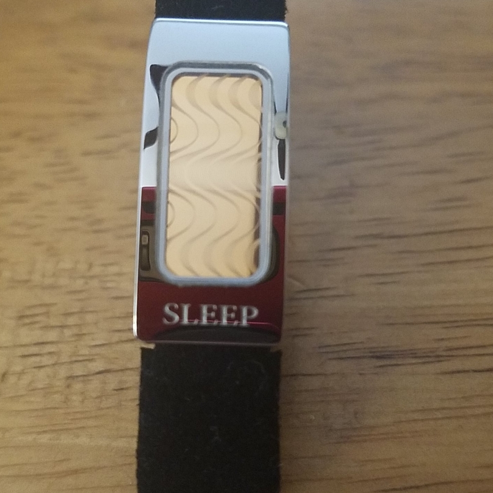Philip Stein slim sleep bracelet with black strap